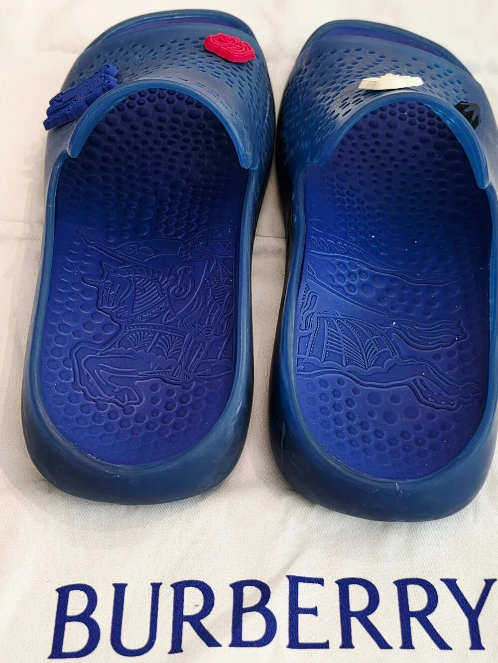 Burberry perforated blue